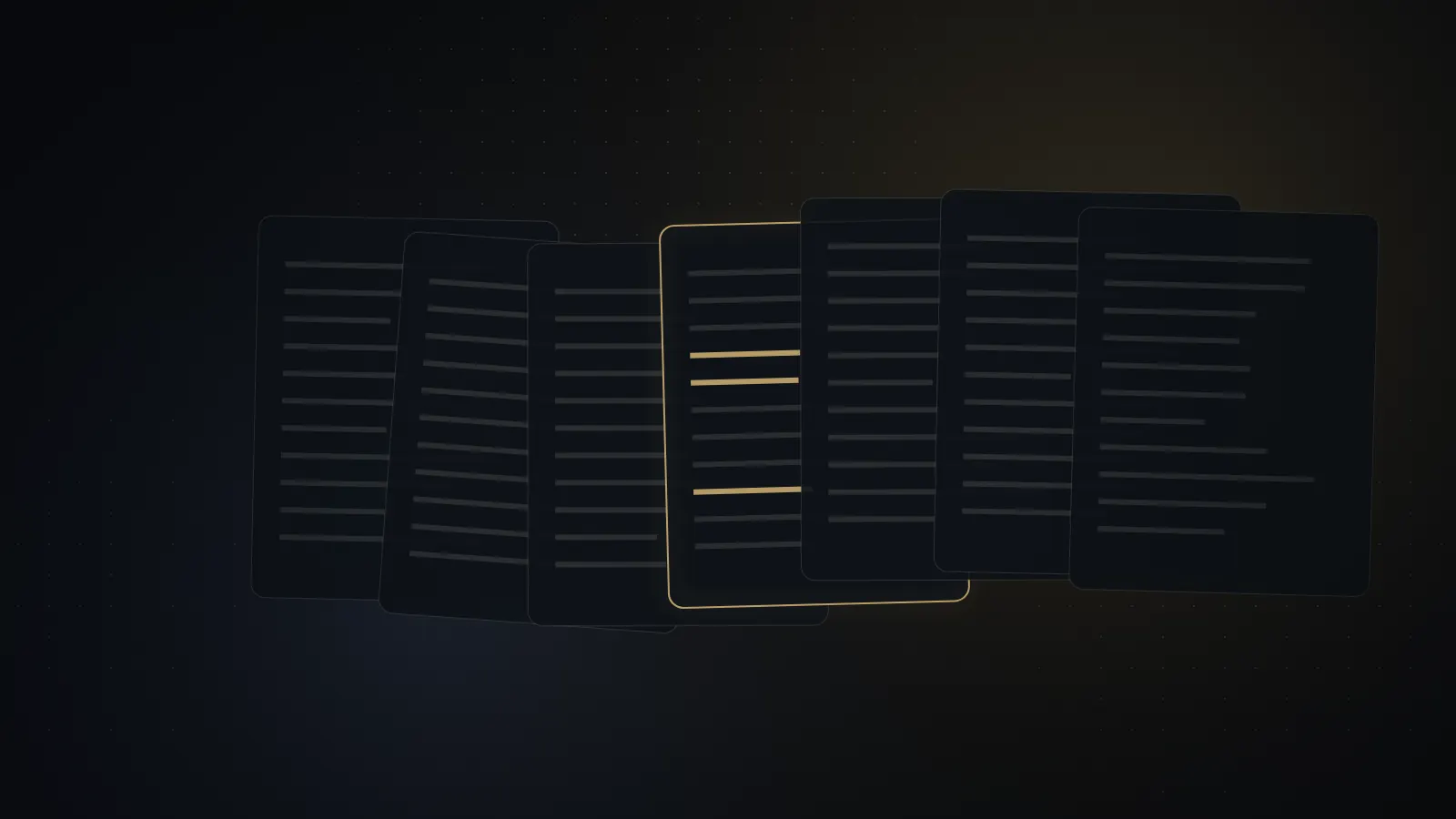 Stacked documents with highlighted lines, representing COBOL programs and batch jobs being mapped